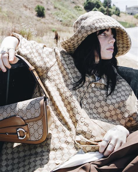 billie eilish white gucci|Billie Eilish demetra bag.